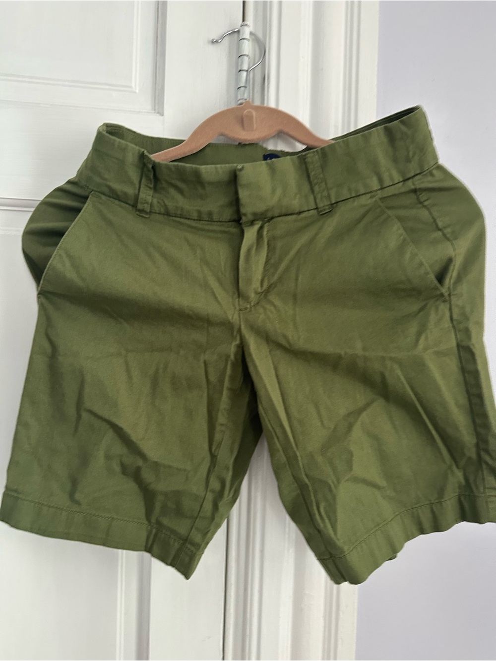 J. Crew Olive Green Drawstring Cotton Shorts